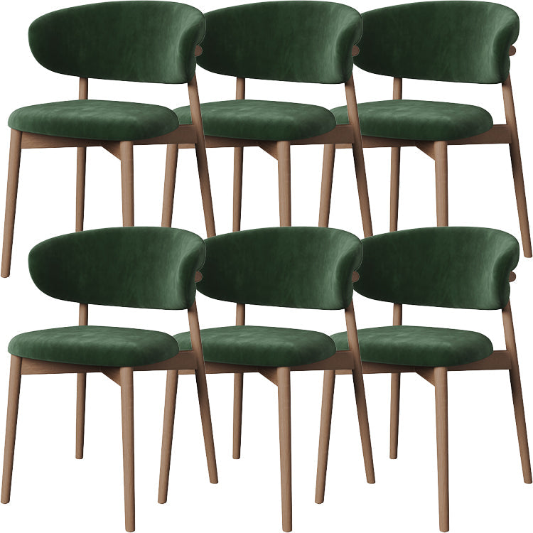 Esszimmer zeitgenössischer gepolsterter offener Essneitenstuhl