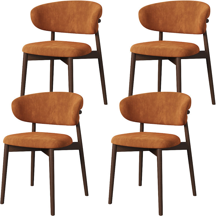 Esszimmer zeitgenössischer gepolsterter offener Essneitenstuhl