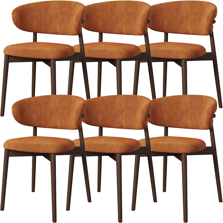 Esszimmer zeitgenössischer gepolsterter offener Essneitenstuhl