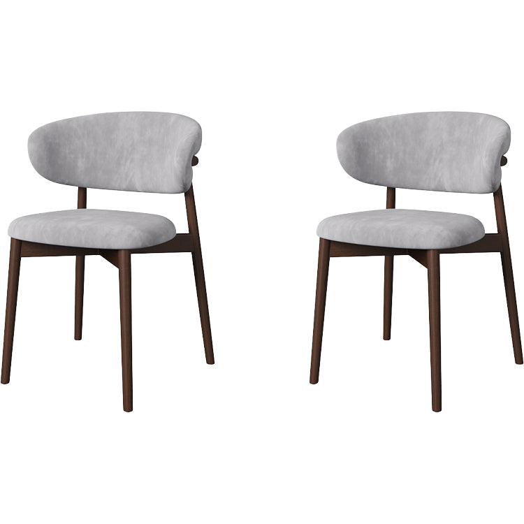 Esszimmer zeitgenössischer gepolsterter offener Essneitenstuhl