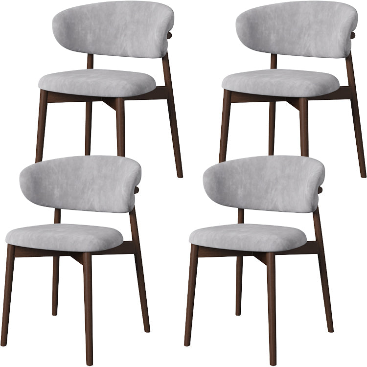 Esszimmer zeitgenössischer gepolsterter offener Essneitenstuhl