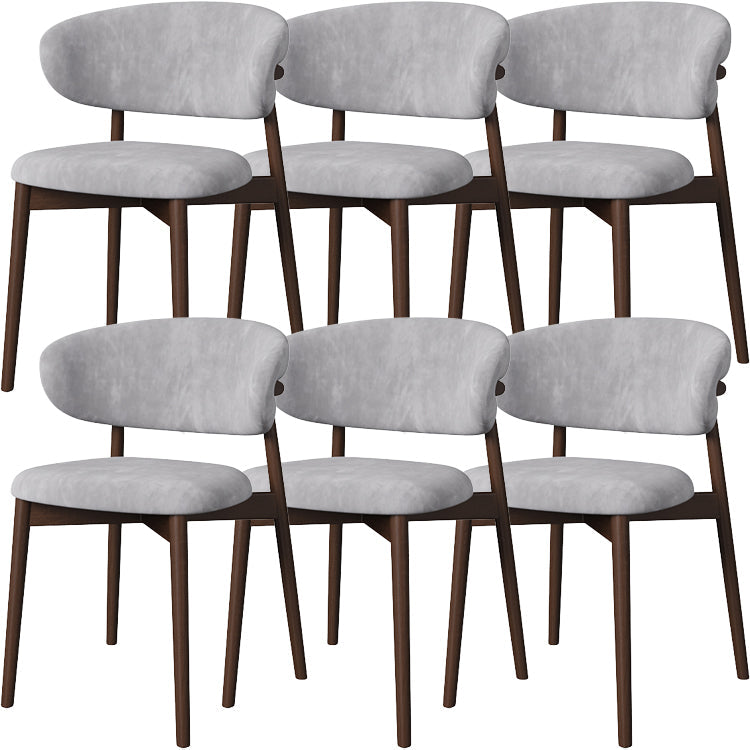 Esszimmer zeitgenössischer gepolsterter offener Essneitenstuhl