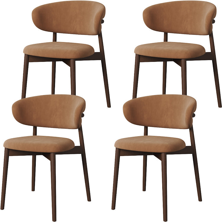 Esszimmer zeitgenössischer gepolsterter offener Essneitenstuhl