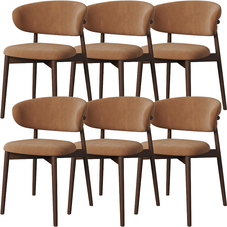 Esszimmer zeitgenössischer gepolsterter offener Essneitenstuhl