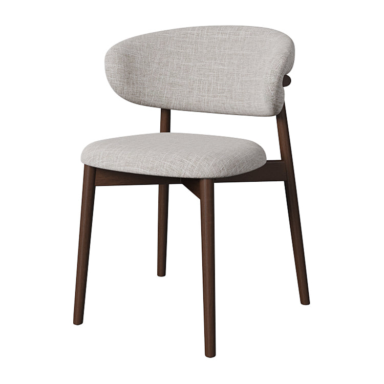 Esszimmer zeitgenössischer gepolsterter offener Essneitenstuhl