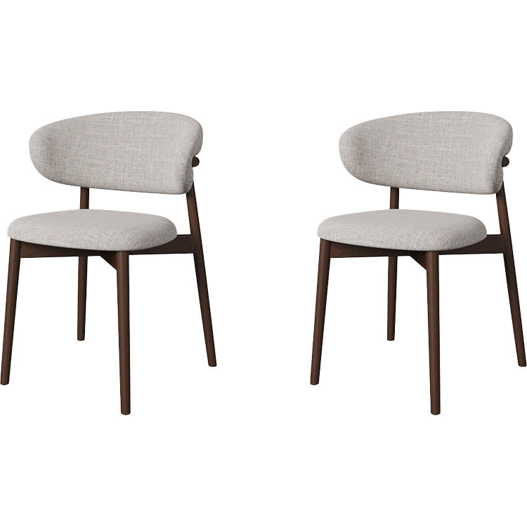 Esszimmer zeitgenössischer gepolsterter offener Essneitenstuhl