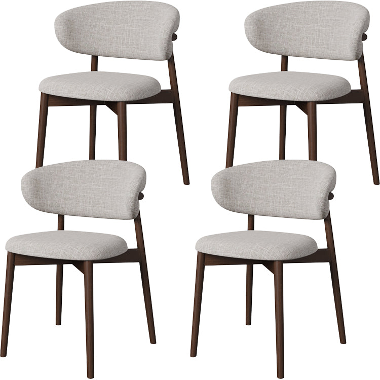 Esszimmer zeitgenössischer gepolsterter offener Essneitenstuhl