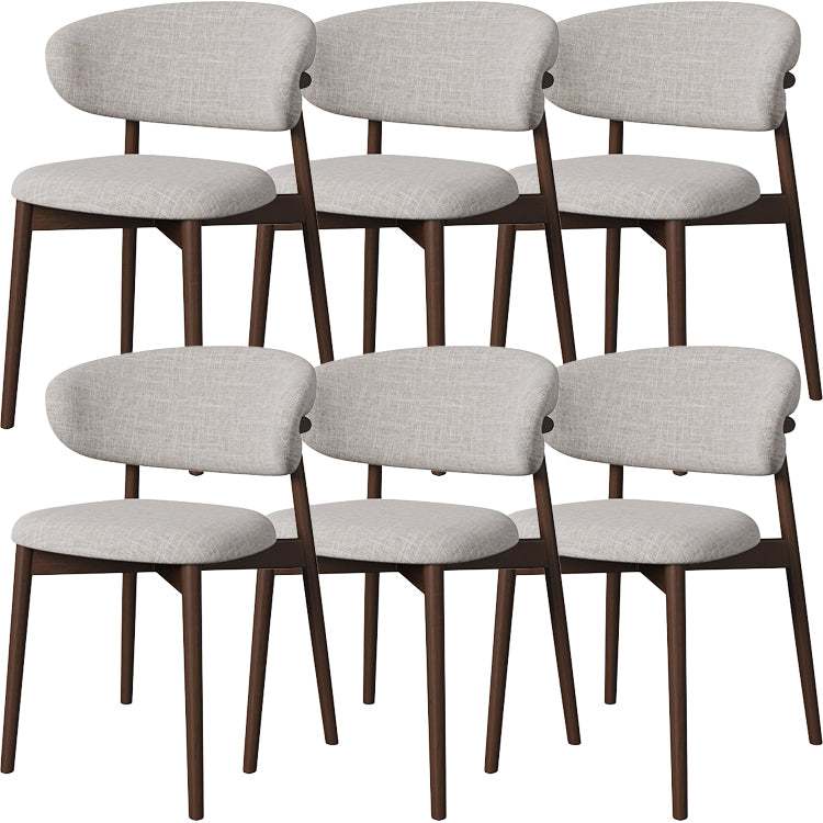 Esszimmer zeitgenössischer gepolsterter offener Essneitenstuhl