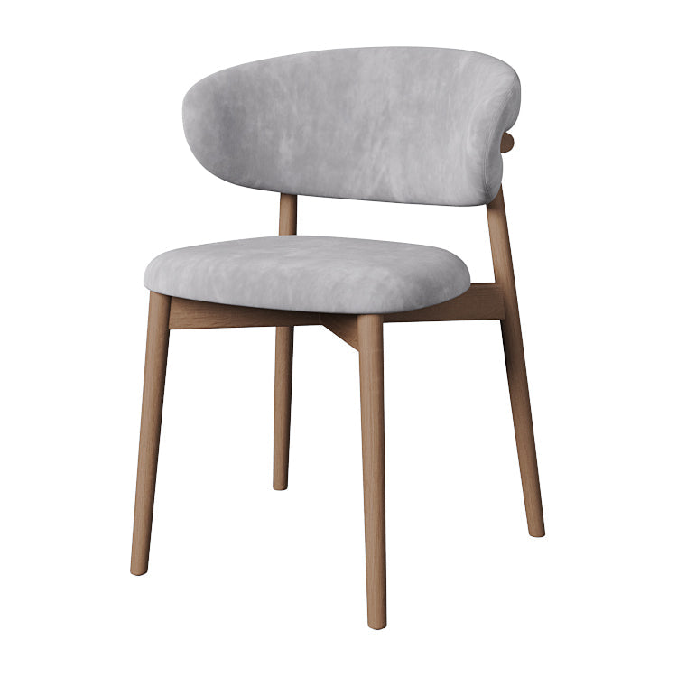 Esszimmer zeitgenössischer gepolsterter offener Essneitenstuhl