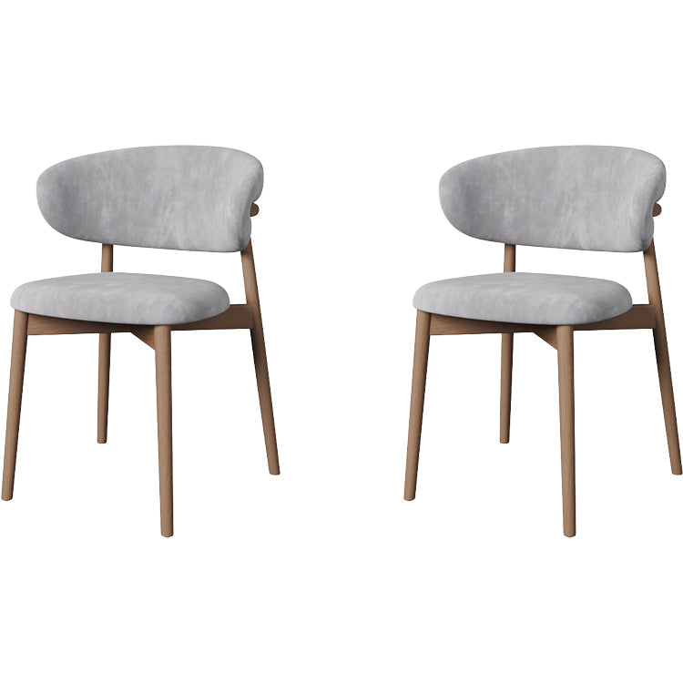 Esszimmer zeitgenössischer gepolsterter offener Essneitenstuhl