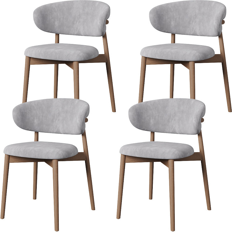 Esszimmer zeitgenössischer gepolsterter offener Essneitenstuhl