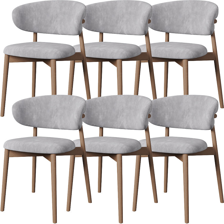 Esszimmer zeitgenössischer gepolsterter offener Essneitenstuhl