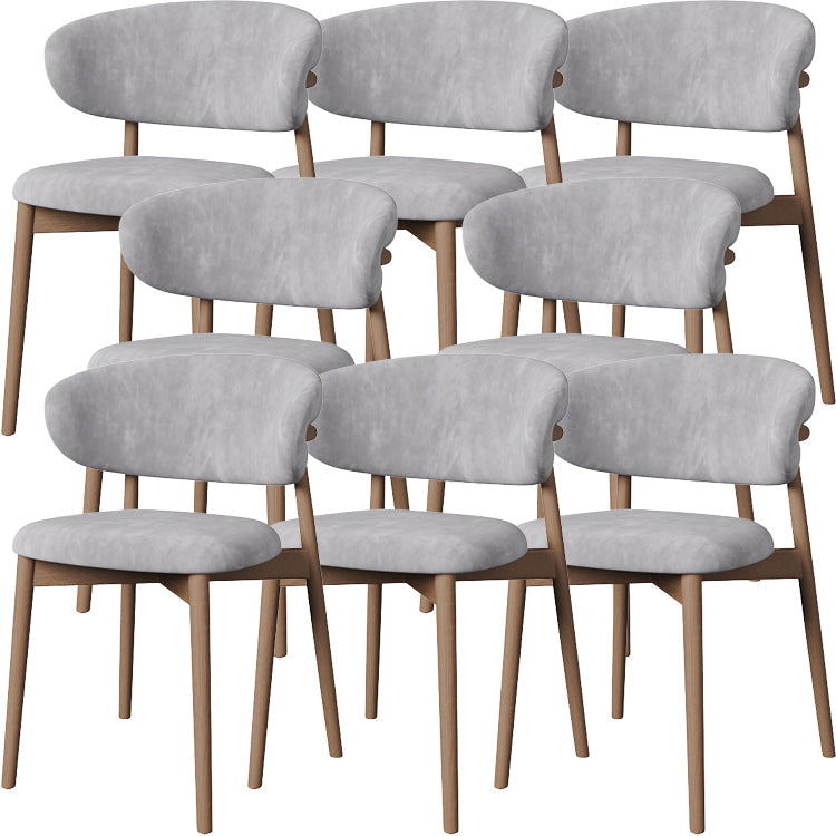 Esszimmer zeitgenössischer gepolsterter offener Essneitenstuhl