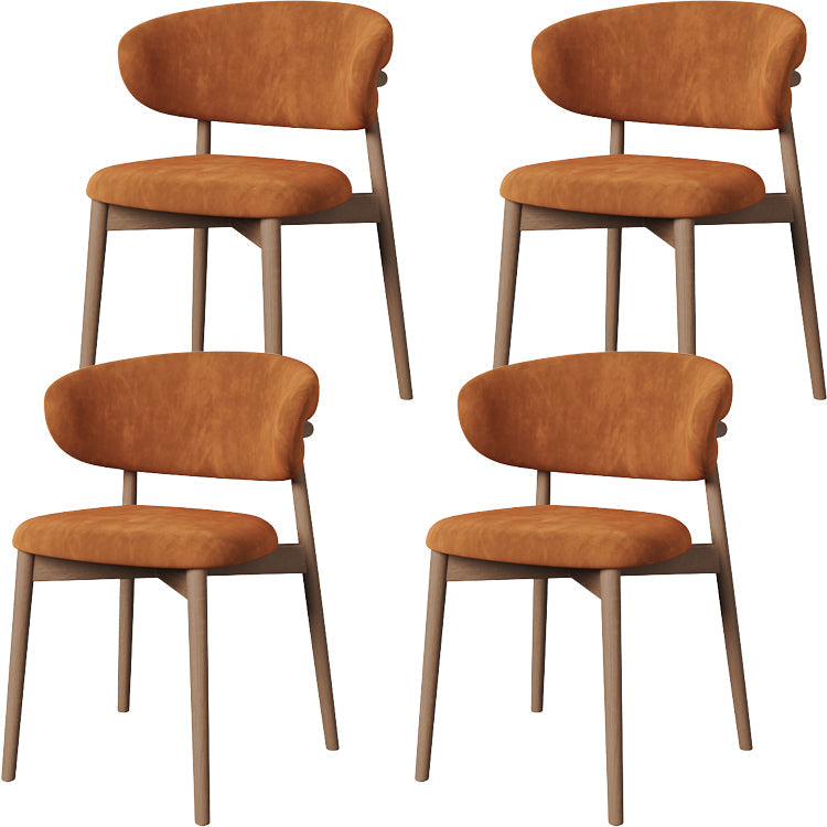 Esszimmer zeitgenössischer gepolsterter offener Essneitenstuhl