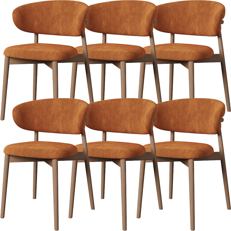 Esszimmer zeitgenössischer gepolsterter offener Essneitenstuhl