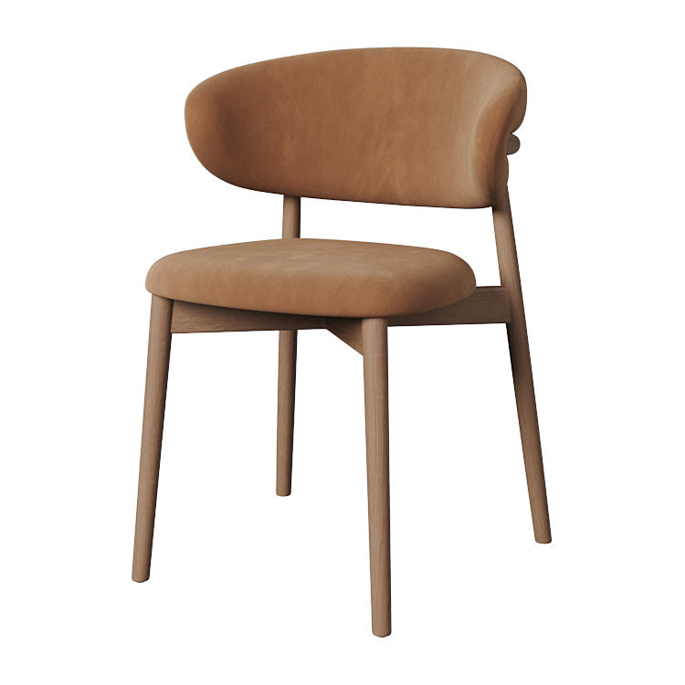 Esszimmer zeitgenössischer gepolsterter offener Essneitenstuhl