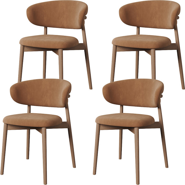 Esszimmer zeitgenössischer gepolsterter offener Essneitenstuhl