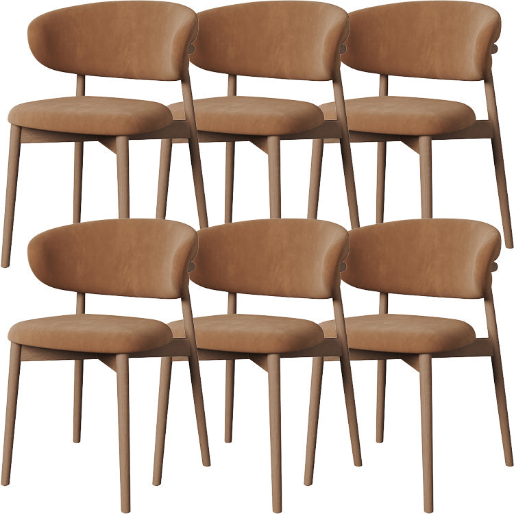 Esszimmer zeitgenössischer gepolsterter offener Essneitenstuhl