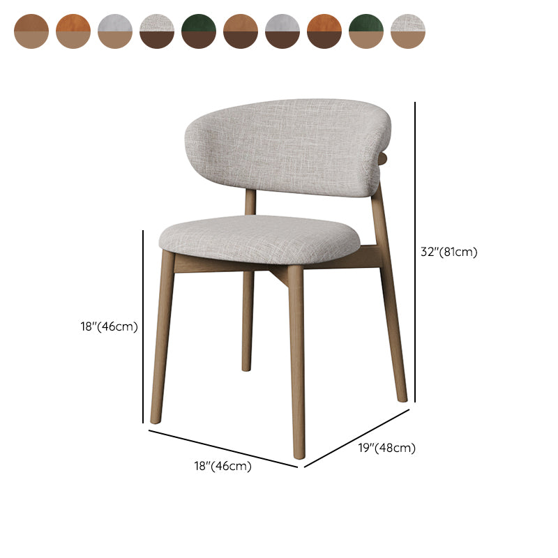 Esszimmer zeitgenössischer gepolsterter offener Essneitenstuhl