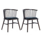 Modern Style Slat Back Solid Wood Dining Arm Chair for Home Use Dark Walnut 2 Piece Set Clearhalo 'Dining Chairs' 'Dining Tables & Seating' 'dining_chair' 'furn' 'furn_dining_chair' 'Furniture' 'Kitchen & Dining Furniture' 7733869