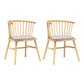 Modern Style Slat Back Solid Wood Dining Arm Chair for Home Use Natural 2 Piece Set Clearhalo 'Dining Chairs' 'Dining Tables & Seating' 'dining_chair' 'furn' 'furn_dining_chair' 'Furniture' 'Kitchen & Dining Furniture' 7733877