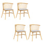 Modern Style Slat Back Solid Wood Dining Arm Chair for Home Use Natural 4 Piece Set Clearhalo 'Dining Chairs' 'Dining Tables & Seating' 'dining_chair' 'furn' 'furn_dining_chair' 'Furniture' 'Kitchen & Dining Furniture' 7733878