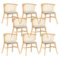 Modern Style Slat Back Solid Wood Dining Arm Chair for Home Use Natural 8 Piece Set Clearhalo 'Dining Chairs' 'Dining Tables & Seating' 'dining_chair' 'furn' 'furn_dining_chair' 'Furniture' 'Kitchen & Dining Furniture' 7733880