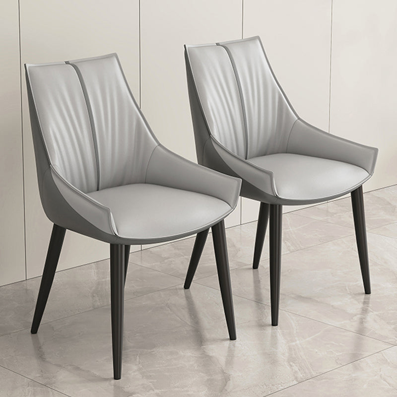 Glam Style Parsons Back Upholstered 4 Legs Home Use Dining Side Chair Clearhalo 'Dining Chairs' 'Dining Tables & Seating' 'dining_chair' 'furn' 'furn_dining_chair' 'Furniture' 'Kitchen & Dining Furniture' 7733882