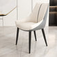 Glam Style Parsons Back Upholstered 4 Legs Home Use Dining Side Chair Off-White 1 Piece Black Clearhalo 'Dining Chairs' 'Dining Tables & Seating' 'dining_chair' 'furn' 'furn_dining_chair' 'Furniture' 'Kitchen & Dining Furniture' 7733883