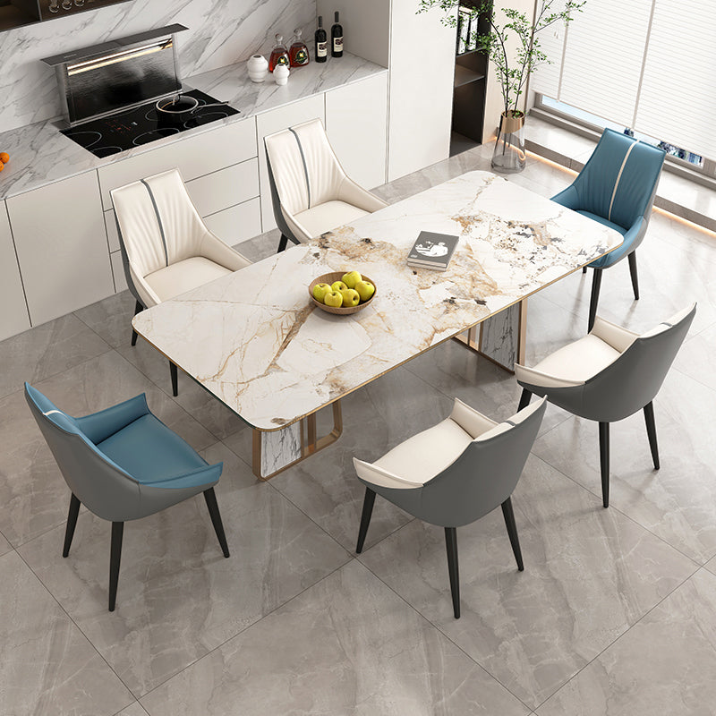 Glam Style Parsons Back Upholstered 4 Legs Home Use Dining Side Chair Clearhalo 'Dining Chairs' 'Dining Tables & Seating' 'dining_chair' 'furn' 'furn_dining_chair' 'Furniture' 'Kitchen & Dining Furniture' 7733887