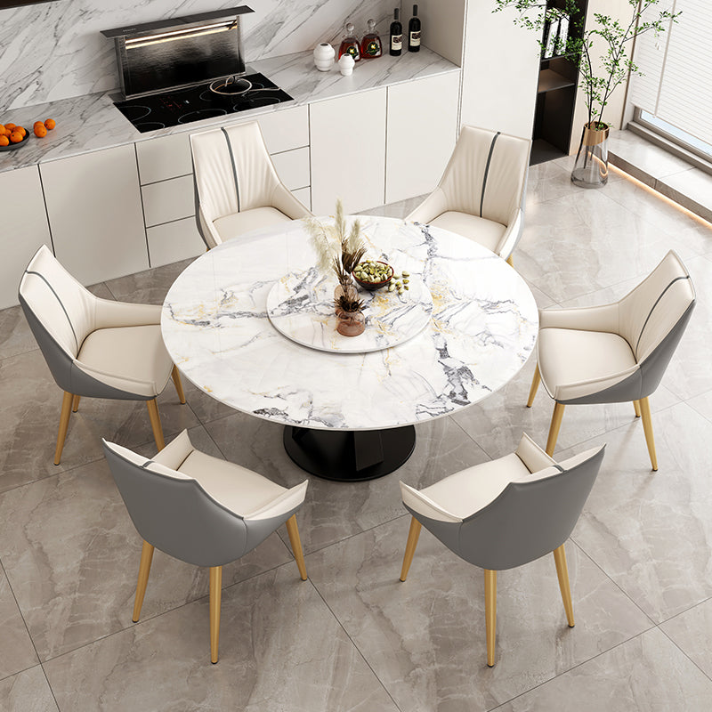 Glam Style Parsons Back Upholstered 4 Legs Home Use Dining Side Chair Clearhalo 'Dining Chairs' 'Dining Tables & Seating' 'dining_chair' 'furn' 'furn_dining_chair' 'Furniture' 'Kitchen & Dining Furniture' 7733889