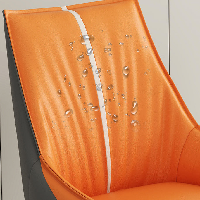 Glam Style Parsons Back Upholstered 4 Legs Home Use Dining Side Chair Clearhalo 'Dining Chairs' 'Dining Tables & Seating' 'dining_chair' 'furn' 'furn_dining_chair' 'Furniture' 'Kitchen & Dining Furniture' 7733892