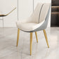 Glam Style Parsons Back Upholstered 4 Legs Home Use Dining Side Chair Off-White 1 Piece Brass Gold Clearhalo 'Dining Chairs' 'Dining Tables & Seating' 'dining_chair' 'furn' 'furn_dining_chair' 'Furniture' 'Kitchen & Dining Furniture' 7733893