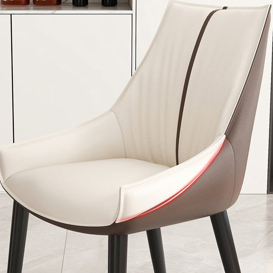 Glam Style Parsons Back Upholstered 4 Legs Home Use Dining Side Chair Clearhalo 'Dining Chairs' 'Dining Tables & Seating' 'dining_chair' 'furn' 'furn_dining_chair' 'Furniture' 'Kitchen & Dining Furniture' 7733894