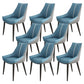 Glam Style Parsons Back Upholstered 4 Legs Home Use Dining Side Chair Blue 8 Piece Set Black Clearhalo 'Dining Chairs' 'Dining Tables & Seating' 'dining_chair' 'furn' 'furn_dining_chair' 'Furniture' 'Kitchen & Dining Furniture' 7733926