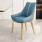Glam Style Parsons Back Upholstered 4 Legs Home Use Dining Side Chair Blue 1 Piece Brass Gold Clearhalo 'Dining Chairs' 'Dining Tables & Seating' 'dining_chair' 'furn' 'furn_dining_chair' 'Furniture' 'Kitchen & Dining Furniture' 7733927