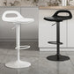 Modern Adjustable Height Swivel Low Back Bar Stools with Metal Base