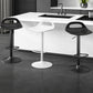 Modern Adjustable Height Swivel Low Back Bar Stools with Metal Base