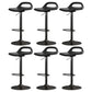 Modern Adjustable Height Swivel Low Back Bar Stools with Metal Base