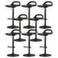 Modern Adjustable Height Swivel Low Back Bar Stools with Metal Base