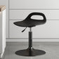 Modern Adjustable Height Swivel Low Back Bar Stools with Metal Base
