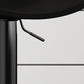 Modern Adjustable Height Swivel Low Back Bar Stools with Metal Base