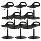 Modern Adjustable Height Swivel Low Back Bar Stools with Metal Base