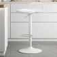 Modern Adjustable Height Swivel Low Back Bar Stools with Metal Base
