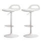 Modern Adjustable Height Swivel Low Back Bar Stools with Metal Base