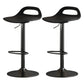 Modern Adjustable Height Swivel Low Back Bar Stools with Metal Base