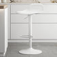 Modern Adjustable Height Swivel Low Back Bar Stools with Metal Base