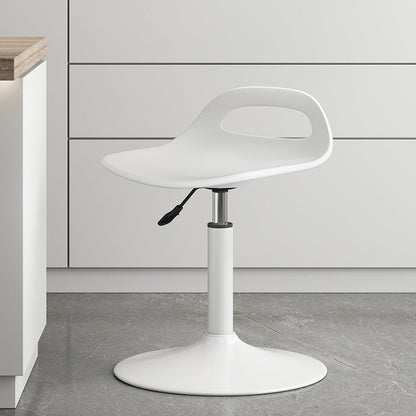 Modern Adjustable Height Swivel Low Back Bar Stools with Metal Base