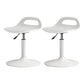 Modern Adjustable Height Swivel Low Back Bar Stools with Metal Base