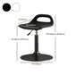 Modern Adjustable Height Swivel Low Back Bar Stools with Metal Base